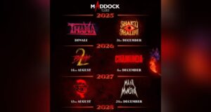 Thama to Stree 3: Can Maddock Films’ horror-comedy universe set a new benchmark among other Bollywood franchises? Maddock Horror Comedy Universe poster (via Instagram)